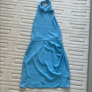 NWT AMANDA UPRICHARD BLUE  SAMBA HALTER DRESS SIZE XS